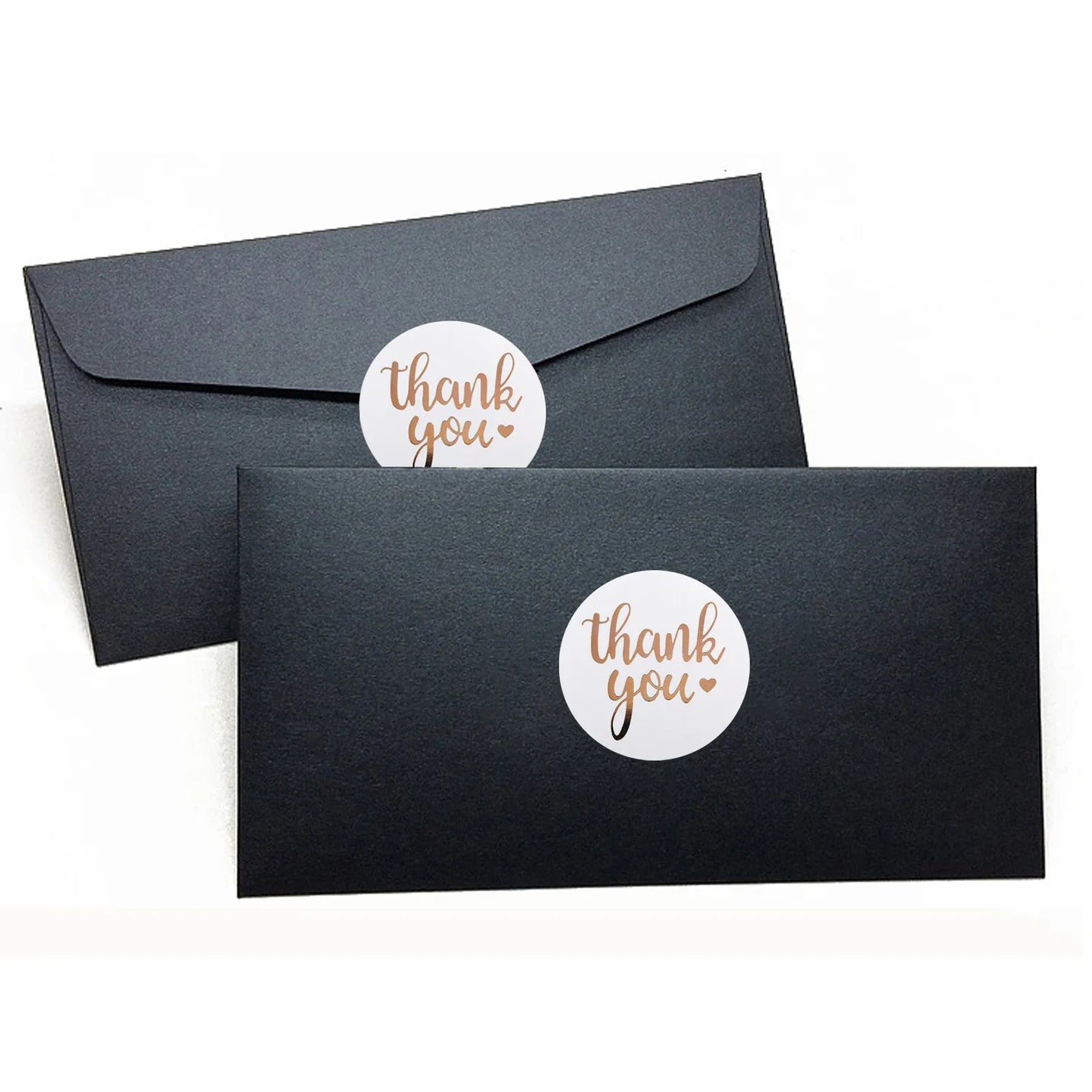 100-500pcs Rose Gold Foil Thank You Sticker For Small Business Gift Seal Labels Shipping Sticker for Decoration Envelope