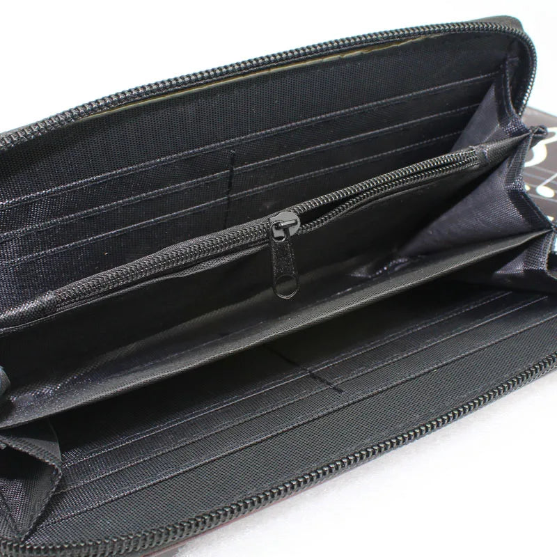 Fashion Lady Purses Women Zipper Wallets Piano Music Note Money Bag Woman Wallet Handbag Female Coin Purse Billfold Dropshipping