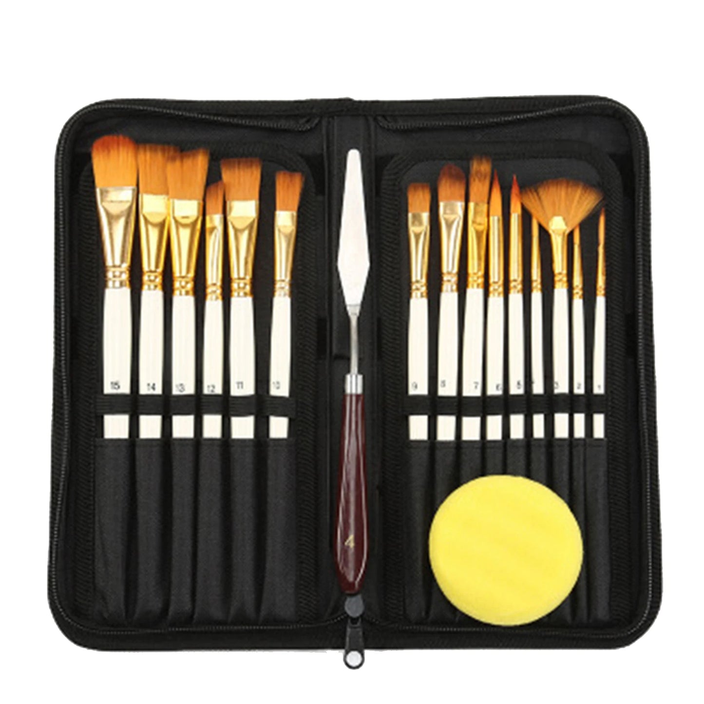 Multifunctional Nylon Paint Brush Set Portable Professional Painting Tool for Oil Watercolor Scale Model