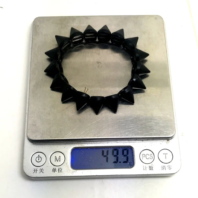 Spikes Elastic Bracelet Stretch Rivets Punk Style Bangle Bracelet Hip Hop Party Fashion Jewelry For Ladies Metal Alloy