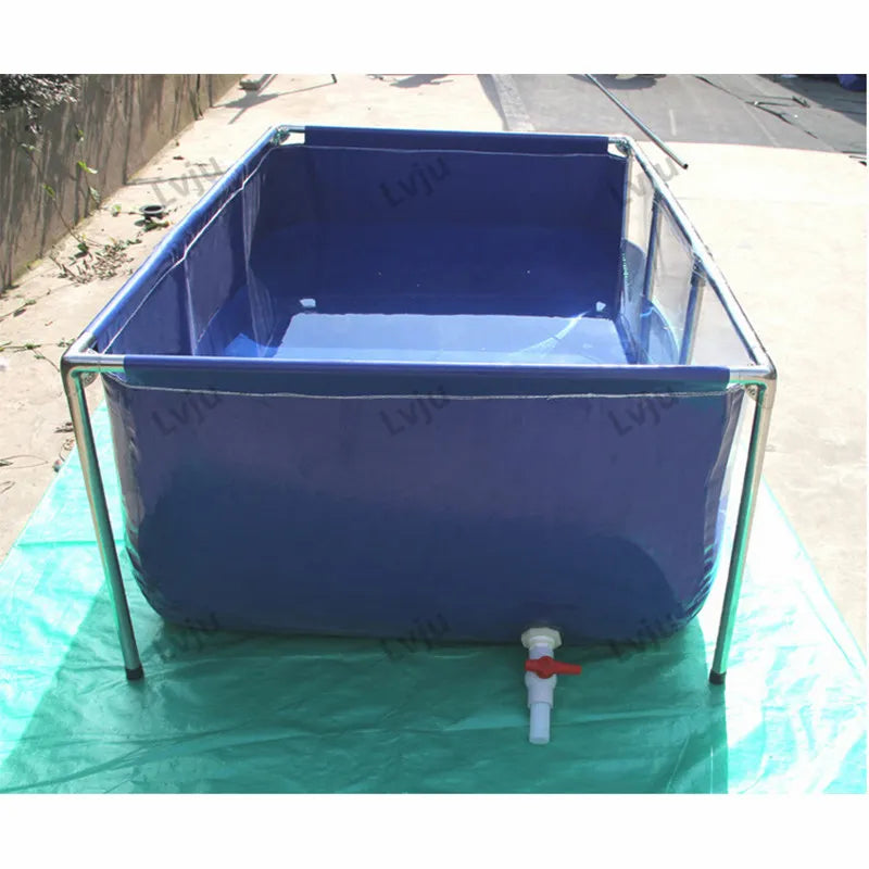 Lvju Fish Aquarium Tank 92 Gallon 350 Liter 100*100*35cm Koi Pond