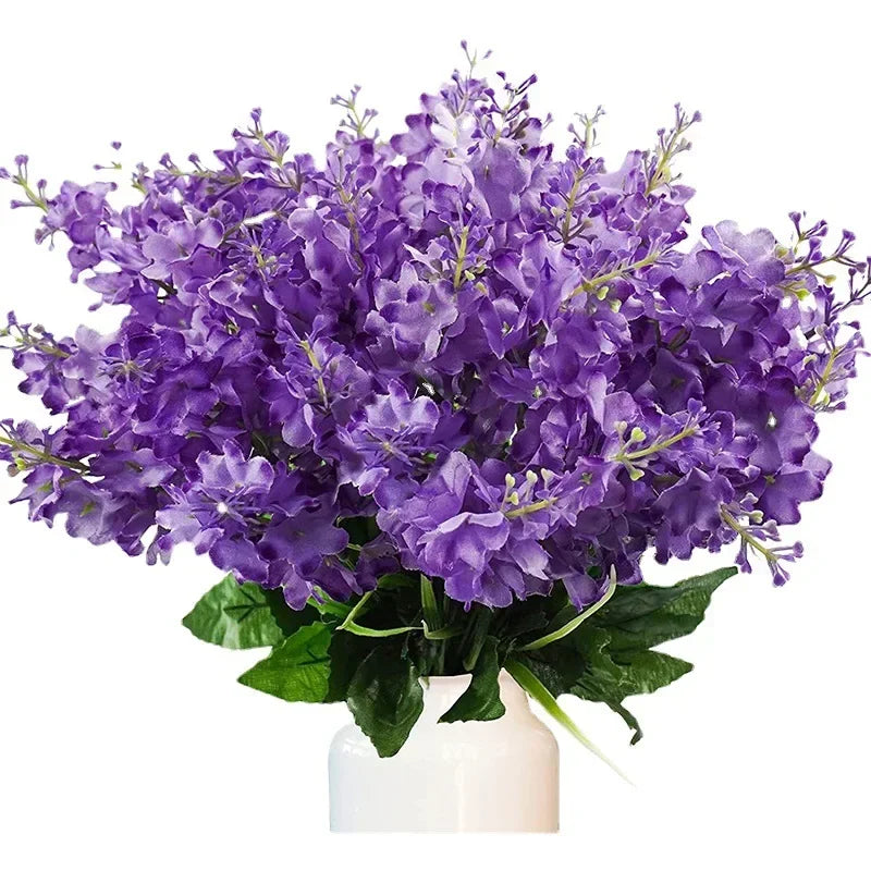 Outdoor Fake Flowers Plants For Outside Hanging Plants Garden Porch Window Box Home Wedding Decor Artificial White Flowers