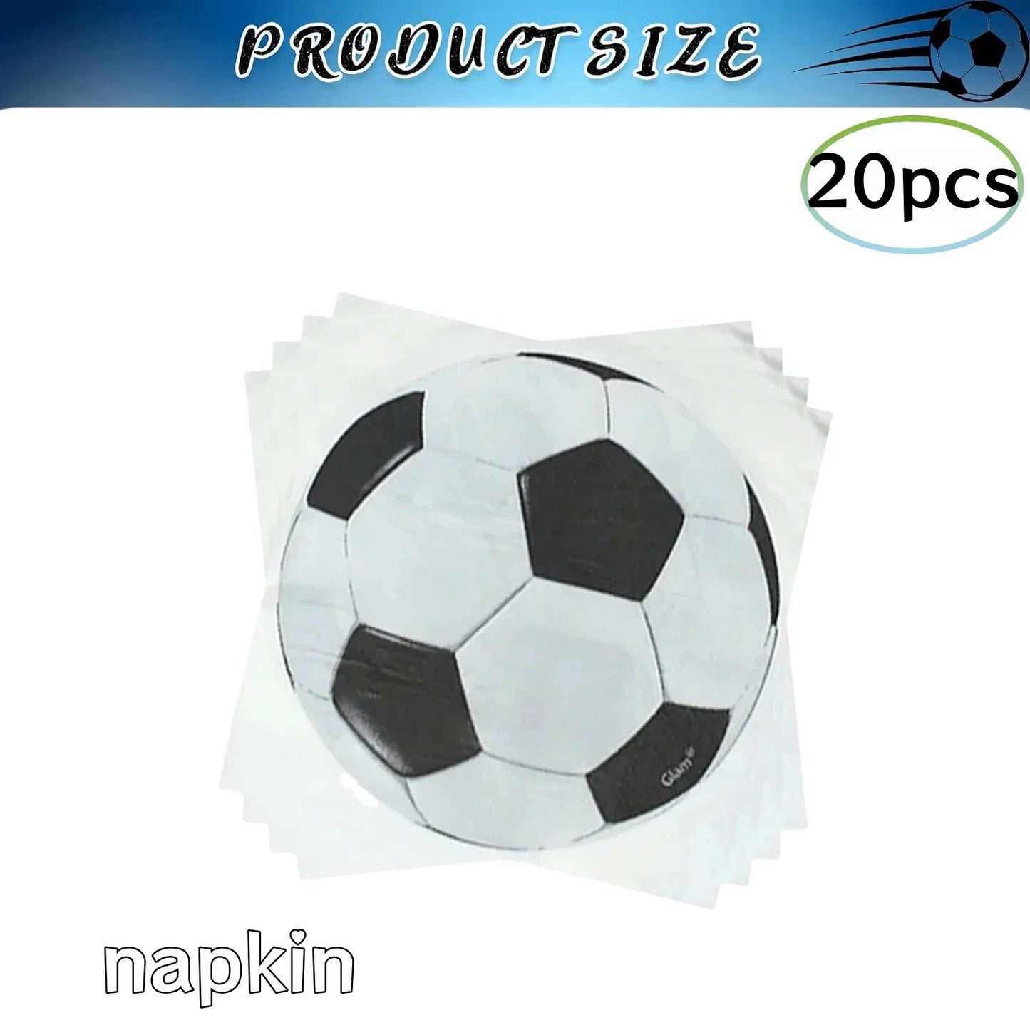 Football Birthday Party Decoration 20pepole Soccer Disposable Tableware Tablecloth Plate Cup Kids Gift Boys Sport Party Supplies