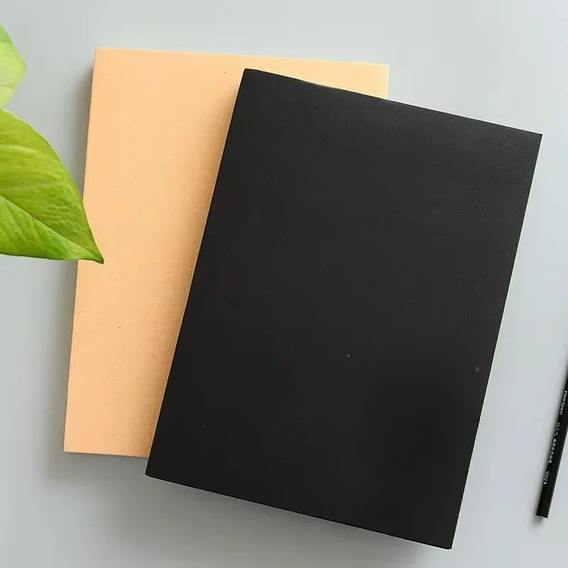256Sheet Drawing Book black Drawing Student Notebook Sketch Book Cardboard Painting Sketchbook