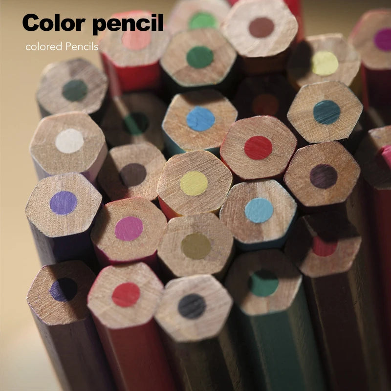 12/24/48/72 Colors Color pencil DIY set includes: Wooden Color Pencil Sharpener Eraser School Office Supplies Art Stationery