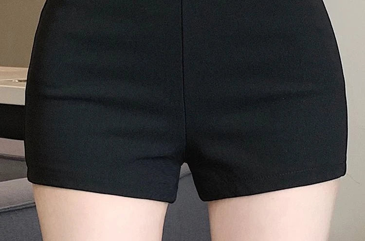 Black Tight Female Short Pants Summer Casual Elasticty 2000s Clothes Y2k Fashion Clothing New In Sexy Women's High Waist Shorts