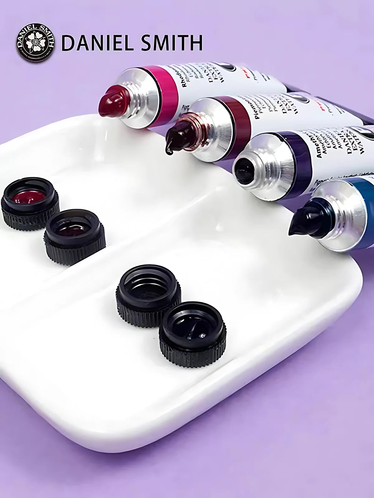 Daniel Smith Professional Artists 6 Colors 5ml Watercolor Pigments Mineral Colors Essentials Starter Acuarelas Brush Set