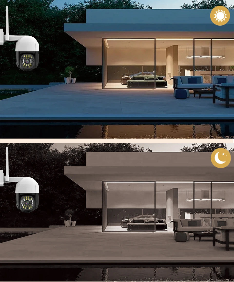 4K Auto tracking IP Camera Outdoor 5MP Night Vision Speed Dome CCTV Camera 8MP WIFI PTZ 1080P Home Security Video Surveillance