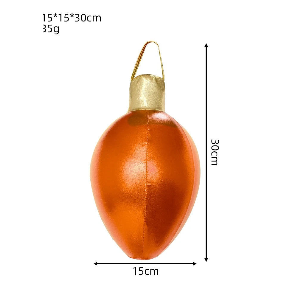 Emulational PVC Christmas Colored Lights Inflatable Ball, Colorful String Lights Inflatable Ball for parties、various festivals