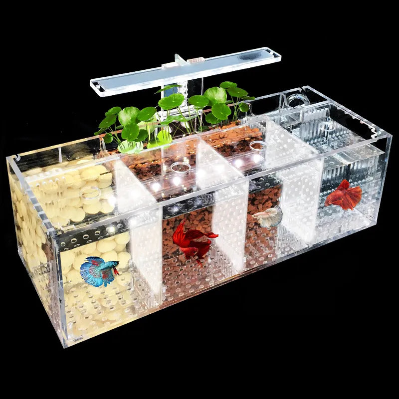 Acrylic Micro Small Fish Tank Desktop Mini Aquarium Betta Tank Plastic Fish Bowl Turtle Tank Plastic Fish Bowl
