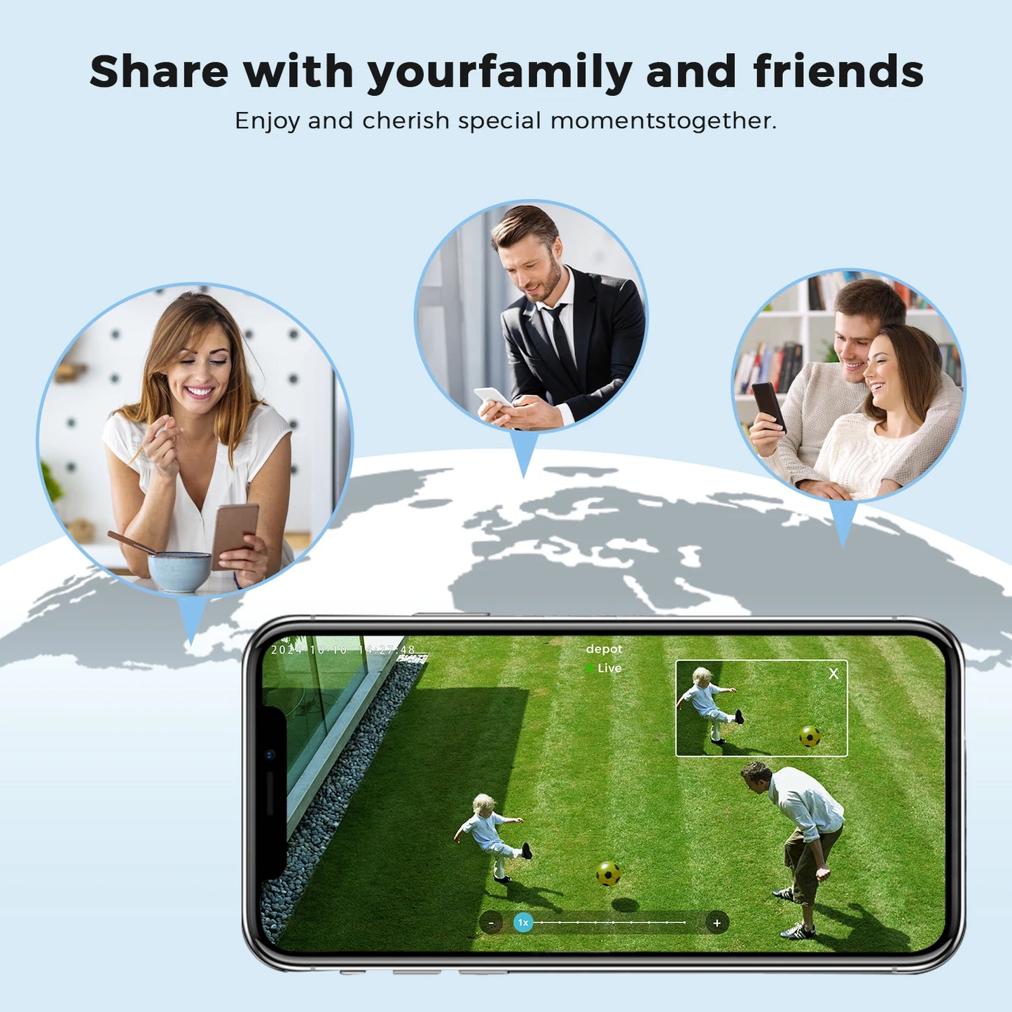 20MP 10K PTZ Wifi Camera Four Lens 10X Zoom Surveillance Camera Outdoor 360°No Dead Angle Ultra Long Range Night Vision Security