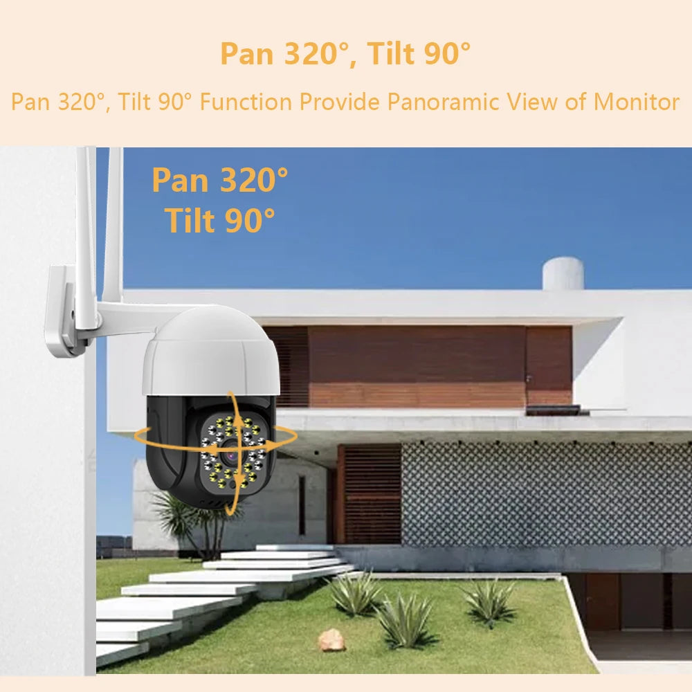 4K Auto tracking IP Camera Outdoor 5MP Night Vision Speed Dome CCTV Camera 8MP WIFI PTZ 1080P Home Security Video Surveillance