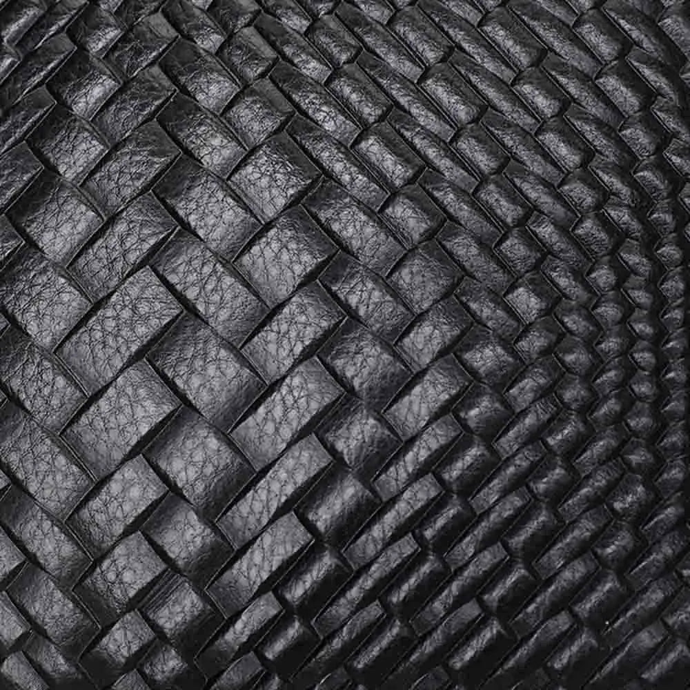 Motingsome Knited Series Genuine Leather Woman Shoulder Bag Crossbody Luxury Cowhide Woven Ladies Daily Purses Black 2022 New