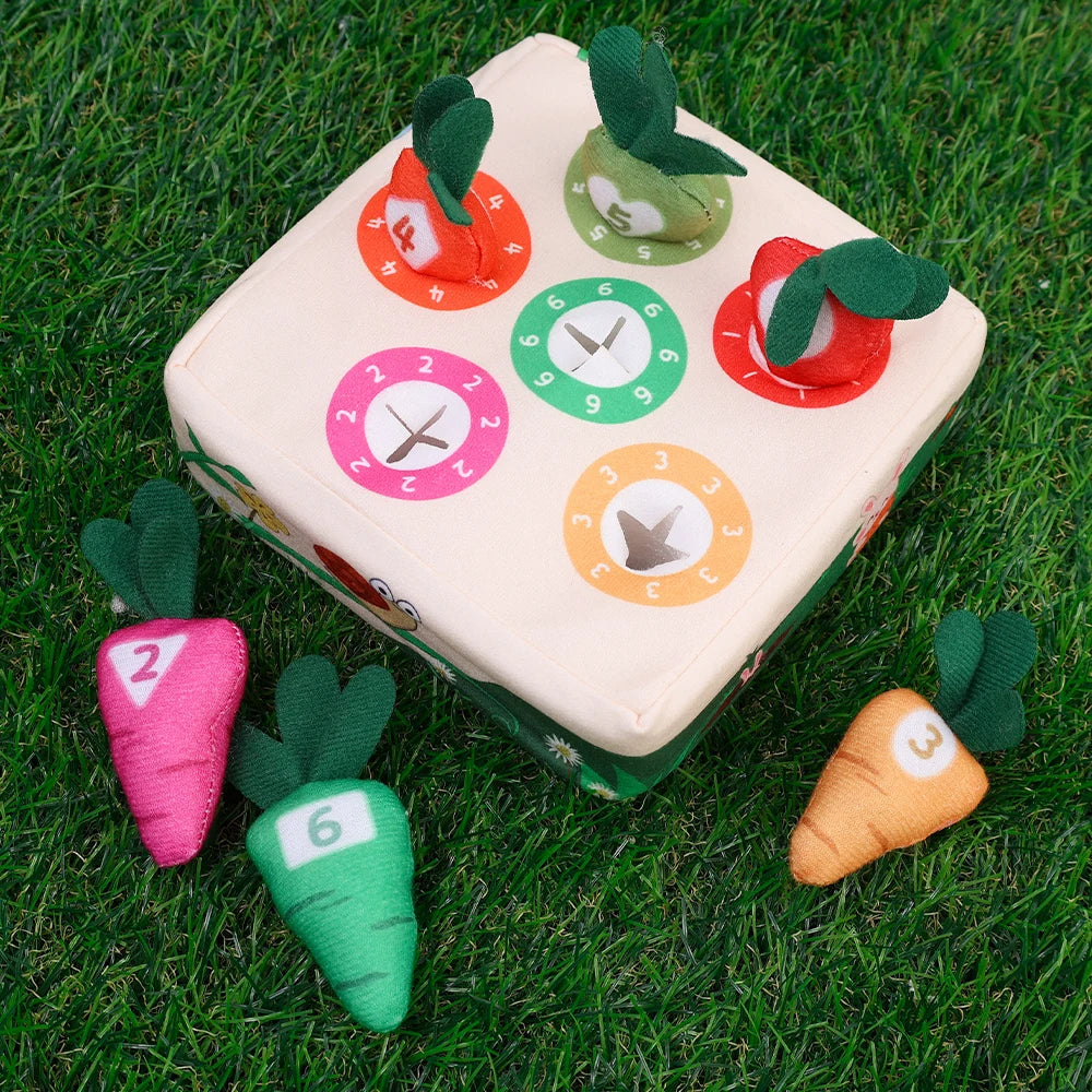 Plush Pulling Carrot Toy for Early Education Colorful Developing Radish Games Baby Children Boy Girl Learning Sensory Toys