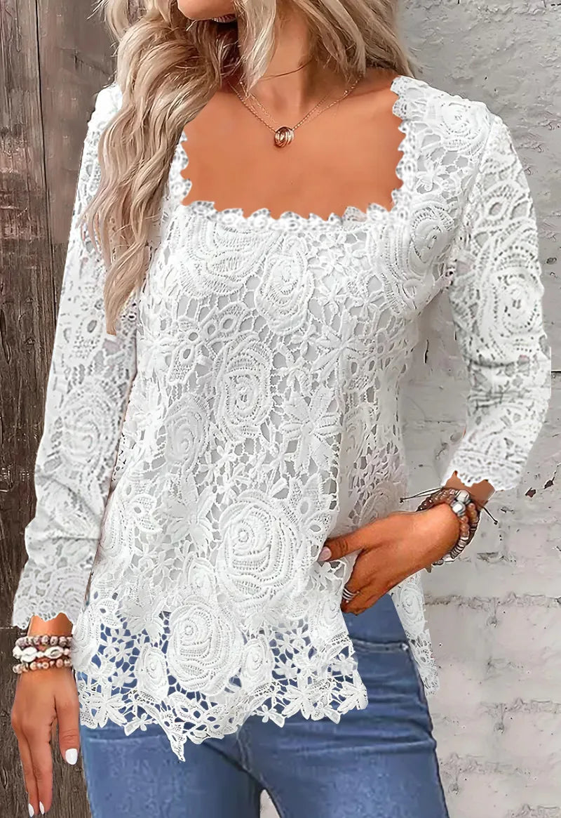 Tops Tees T-Shirts Fashion Clothes Vintage Shirts for Women Clothing Streetwear Lace Harajuku Casual Elegant Summer Spring