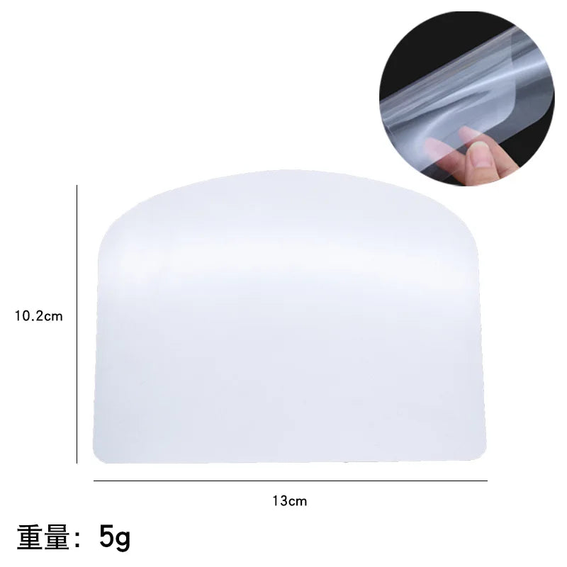 DIY Plastic Cake Soft Scraper Fondant Mousse Cream Spatula Pastry Smooth Edge Cutter Cupcake Baking Decorating Kitchen Tools