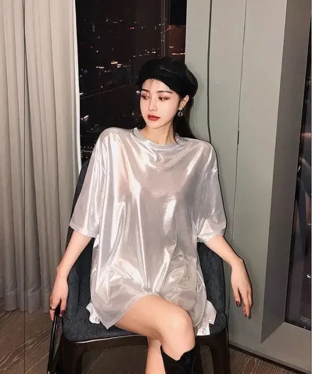 Summer Outfit Female Top Short Sleeve Women's T-shirt 2025 High Quality Y2k Fashion Korea Korean Style Popular Clothes Clothing