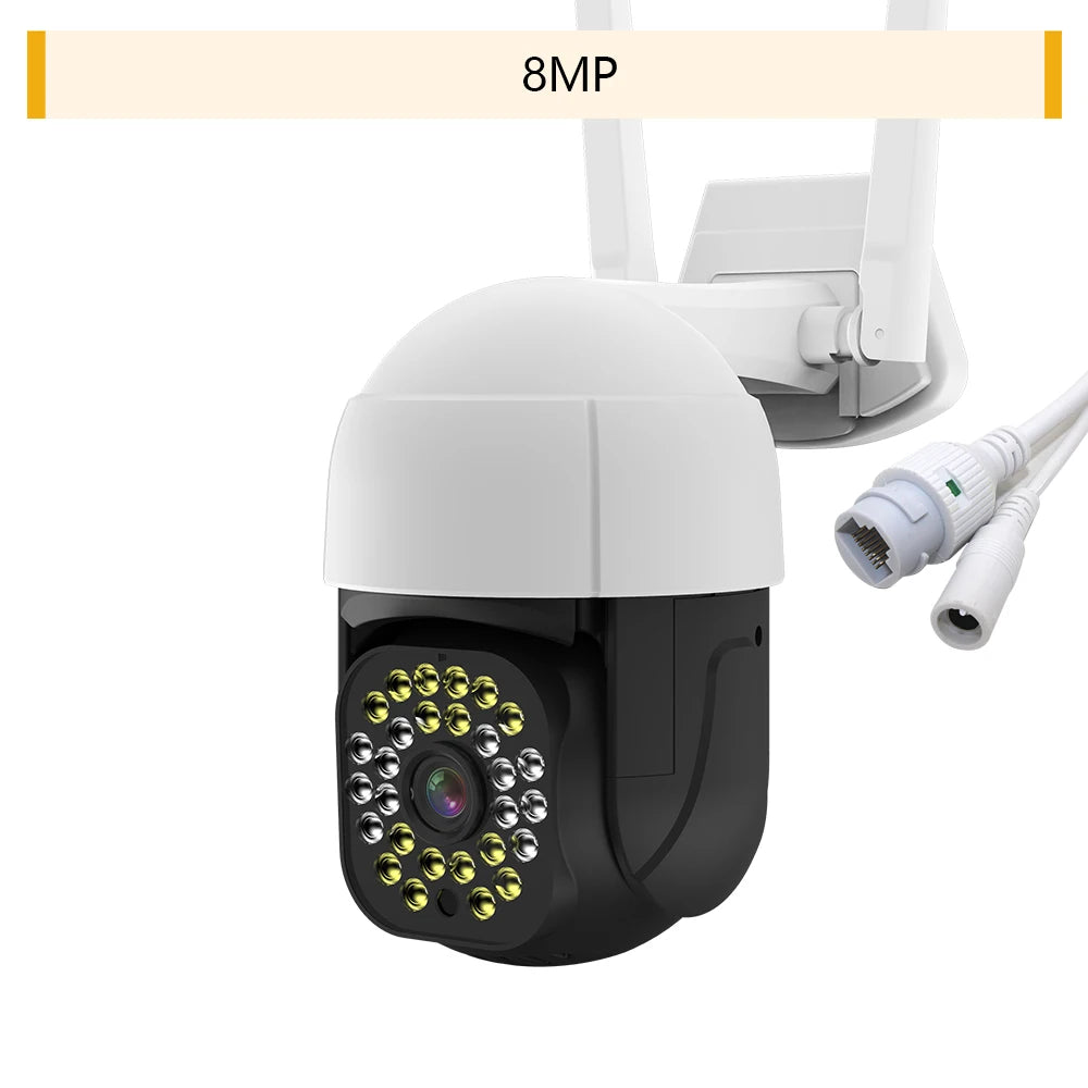 4K Auto tracking IP Camera Outdoor 5MP Night Vision Speed Dome CCTV Camera 8MP WIFI PTZ 1080P Home Security Video Surveillance