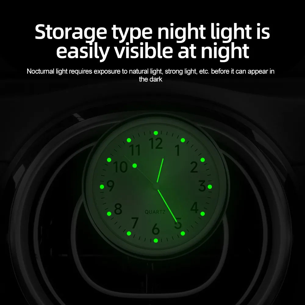 40MM Luminous Car Clock Waterproof Mini Electronic Clock Quartz Watch Bicycle Motorcycle Watch Auto Dashboard Clock In Car