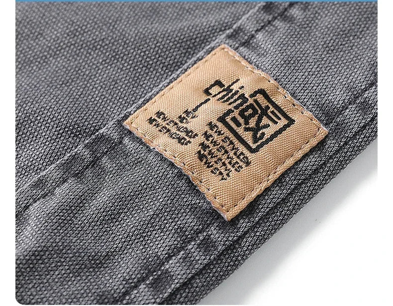 Soft Cosy Lyocell Thin Men's Denim Shorts Summer Clothes Loose Pants Drawstring Elastic Waist Korea Casual Short Plus Size M-5XL
