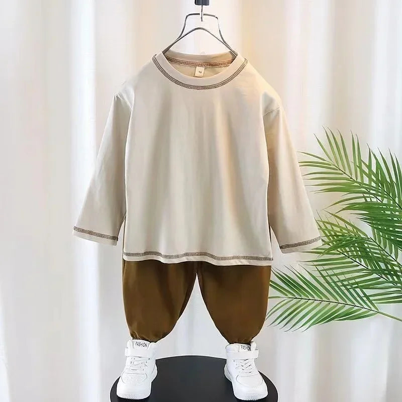 1-5Yrs Boy Set Outfit Spring Baby Girl Kid Clothes Set Children Sports Waistcoat +t Shirt and Pants 3pcs Suit Cotton Tracksuit