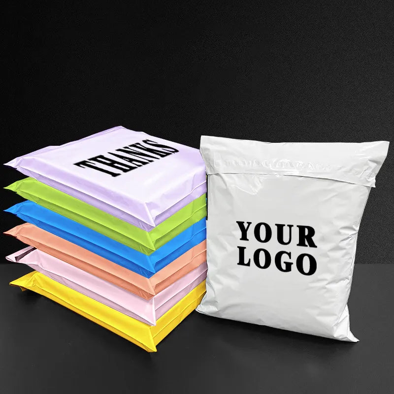 100PCS Custom Courier Bag Shipping Express Envelope Storage Mailing Bags Self Adhesive Seal Packaging Clothing Small Business