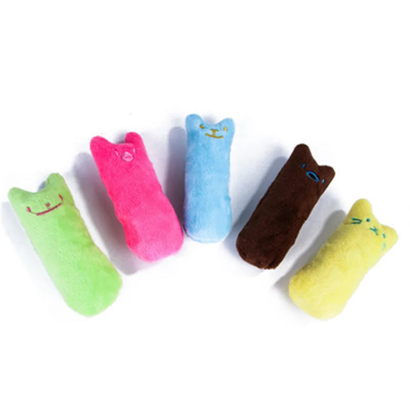 Catnip Molar Cat Toy Cute Cat fun Interactive Plush Toy Pet Chewing Sounding Toy Mint kitten claws Thumb Pillow Pet Accessories