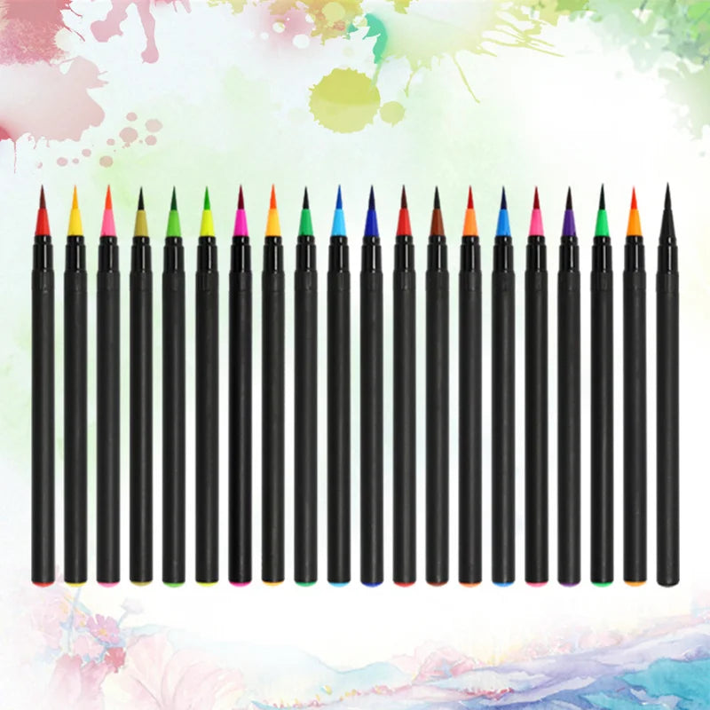 MOHAMM 20+1 PCS Watercolors Brush Pens Markers Set for Art Painting Drawing School Supplies Artists Beginner Painters