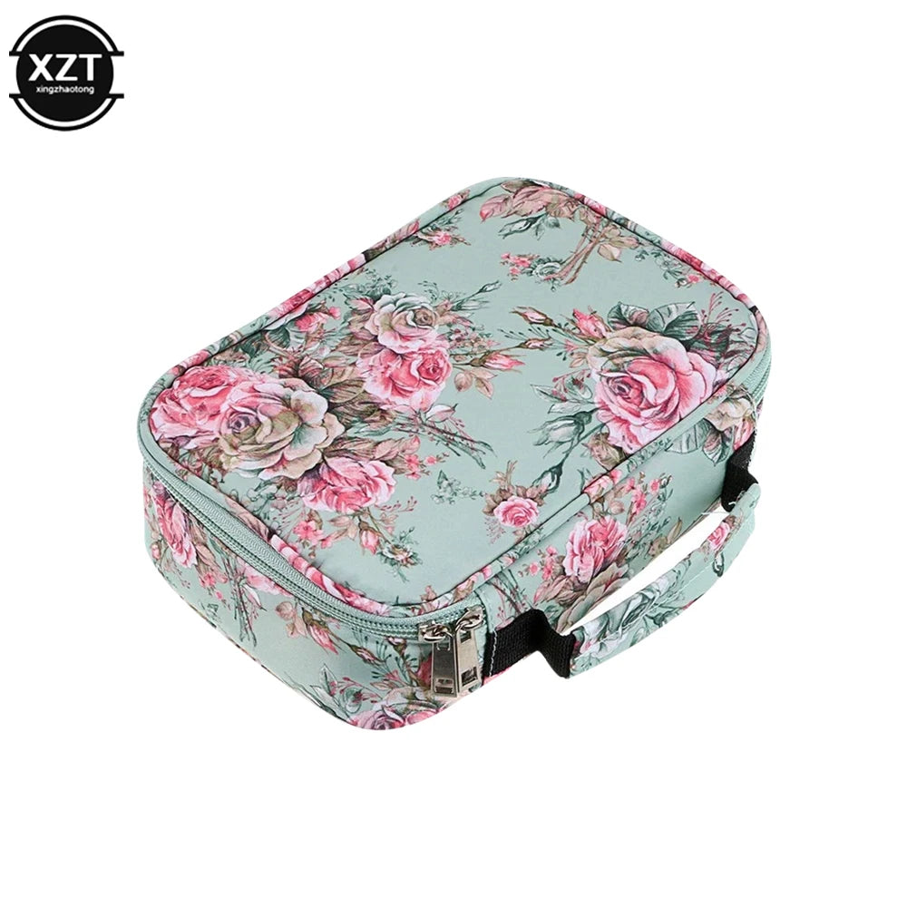 72 Holes School Cases 3 Compartments Canvas Pencil Cases Student Pen Box Storage Bag For Artist Stationery Supplies
