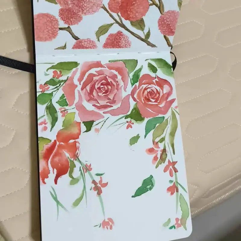 A5/A6 Watercolor Notebook 300g/m Travel Handbook Hand Painting Notebook for Water Color Diary Sketchbook Student Art Supplies