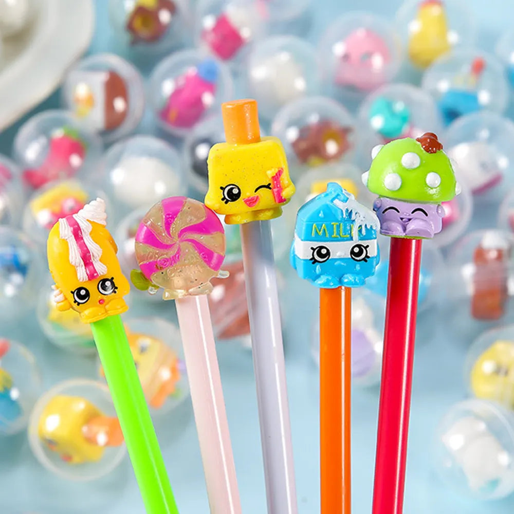 12/30 PCS 32MM Fun Mixed Surprise Capsule Egg Toy Kids Birthday Party Favors Christmas Back to School Gifts Kindergarten Prizes