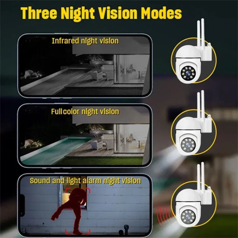 8MP Wifi IP Camera 8X Digital Zoom AI Human Tracking Surveillance Camera Two-Way Audio HD Night Color Home Security Monitor CCTV