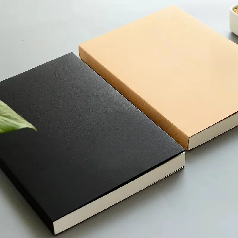 256Sheet Drawing Book black Drawing Student Notebook Sketch Book Cardboard Painting Sketchbook