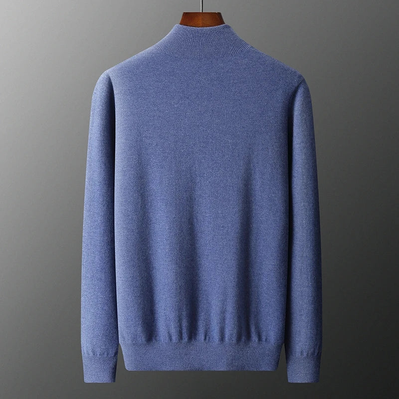 Men's Cardigans Fashion Cashmere Sweaters High Stretch Knitted Soft Warm 2023 Winter Male Fashion Loose Casual Tops DX01