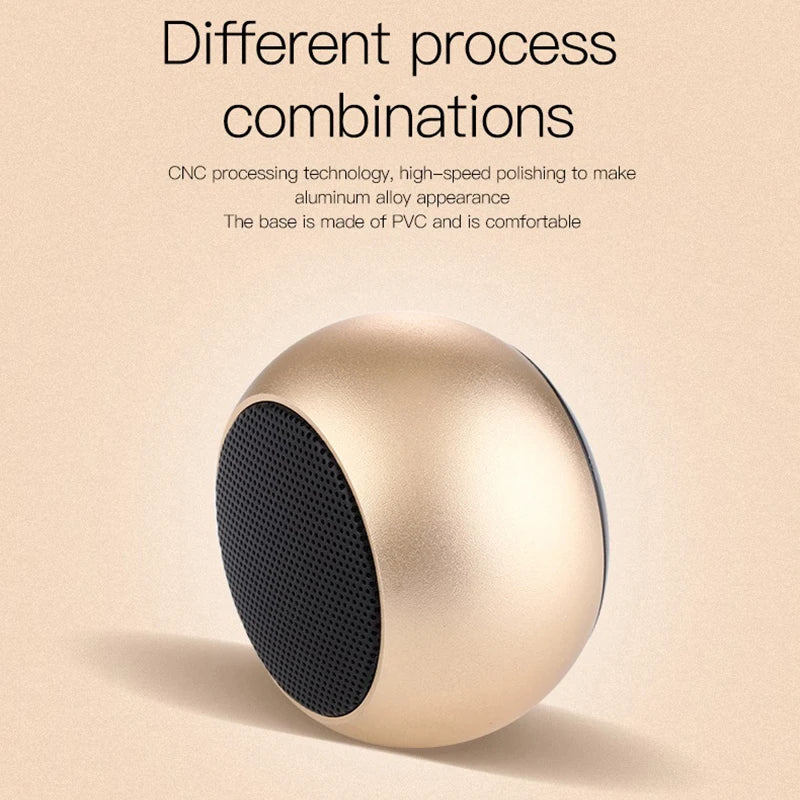 Bluetooth Wireless Speakers TWS Handfree Portable Cell Phone Speaker Small Subwoofer Bass Sound Box Mini Soundbox Metal