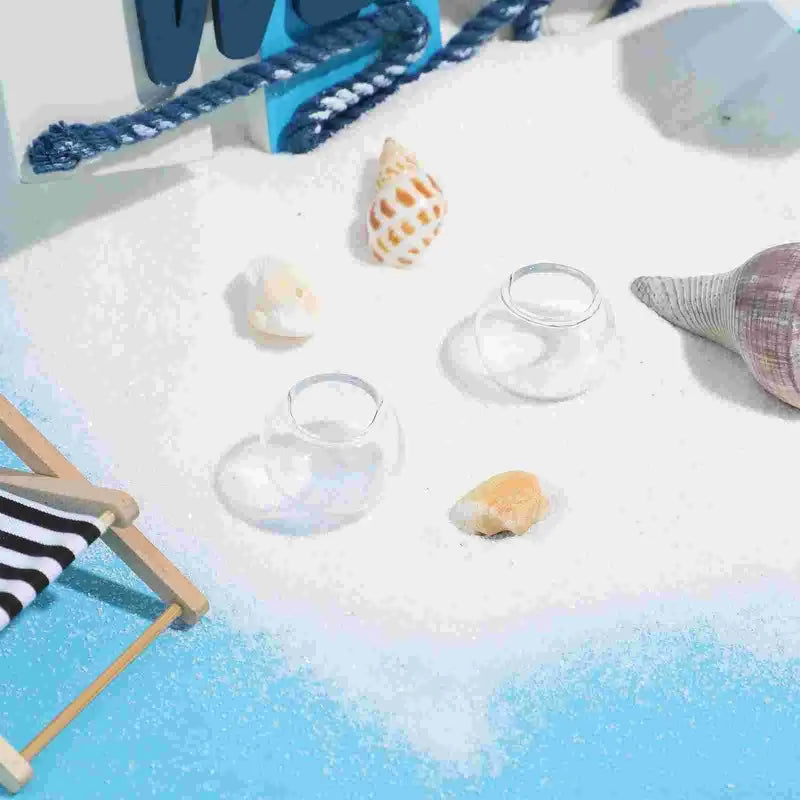 2Pcs Miniature Decoration Playing House Fish Tank Simulation Goldfish Bowl Aquarium Decoration Fish Tank Accessories