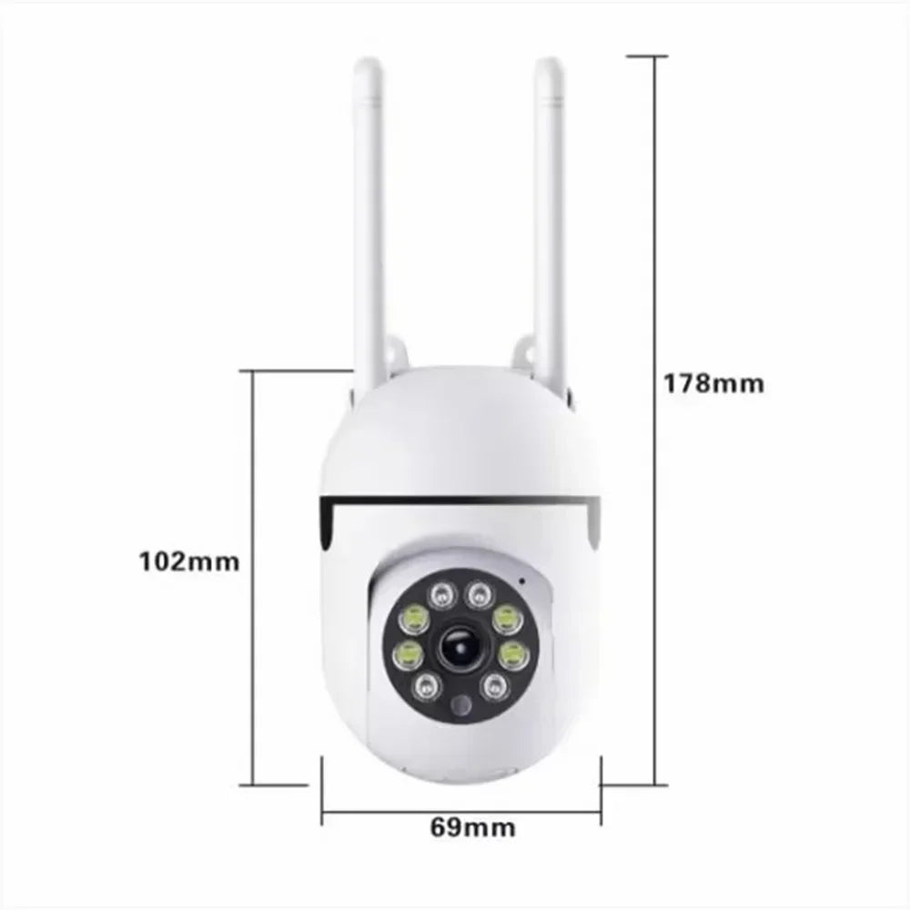 8MP Wifi IP Camera 8X Digital Zoom AI Human Tracking Surveillance Camera Two-Way Audio HD Night Color Home Security Monitor CCTV