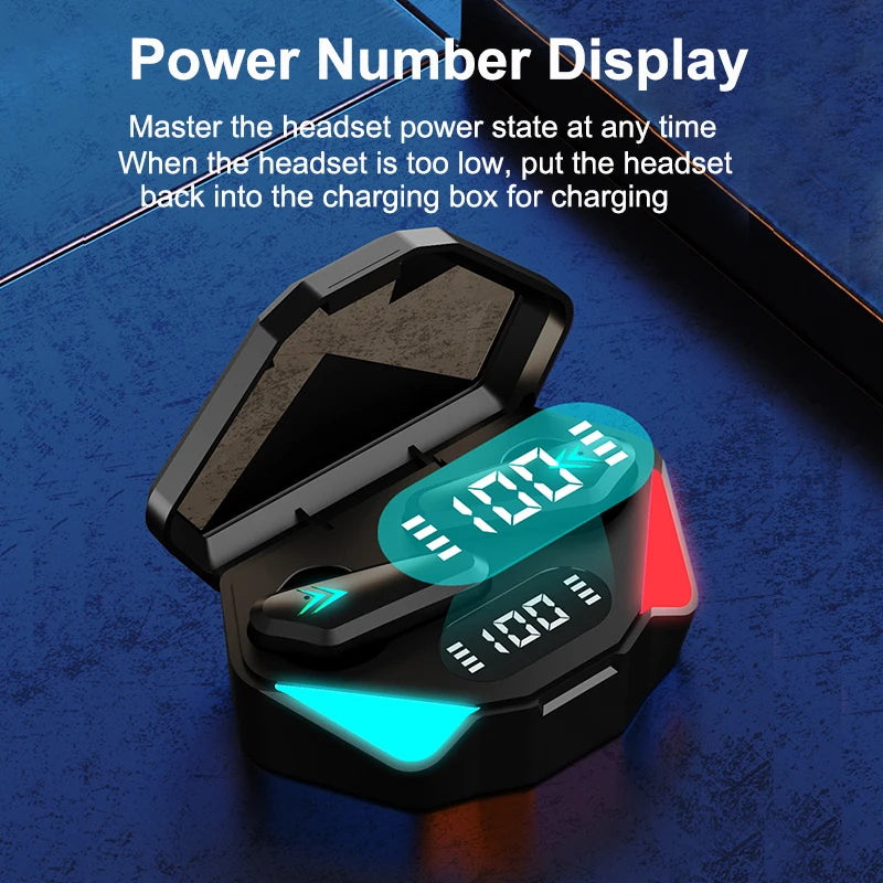 X15 Gaming Earphone Bluetooth 5.0 ANC Headphones Game Mode Fone Bluetooth Original TWS Earbuds Gamer Headset for smart Phone