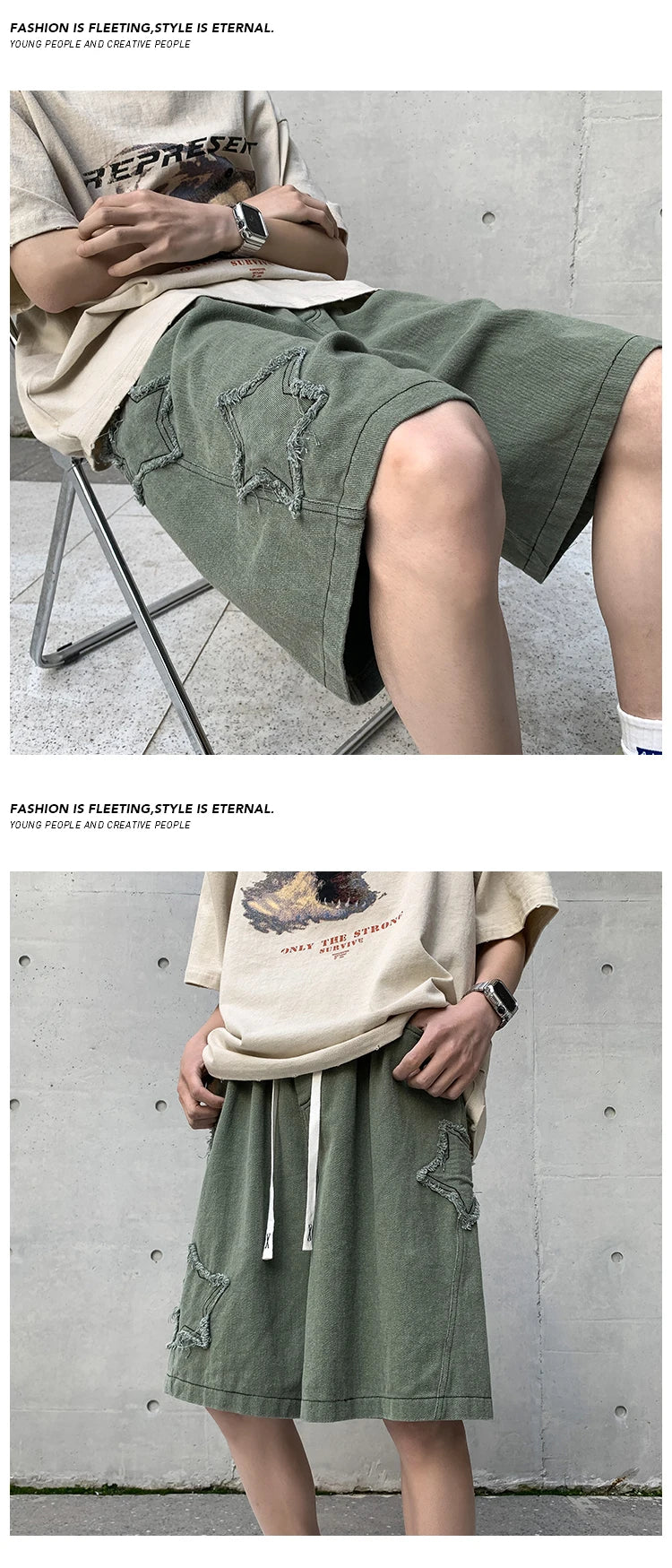 2024 Summer Shorts Men Loose spodenki meskie Vintage Denim Basic SimpleHot Sale High Waist Leisure Ulzzang Streetwear Short