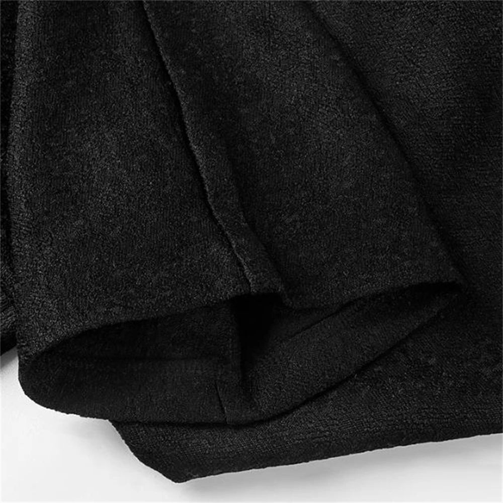 Men Steampunk Victorian Pants Historical High Waist Long men's Pants Retro Daily Button Casual Trousers Wedding Pants