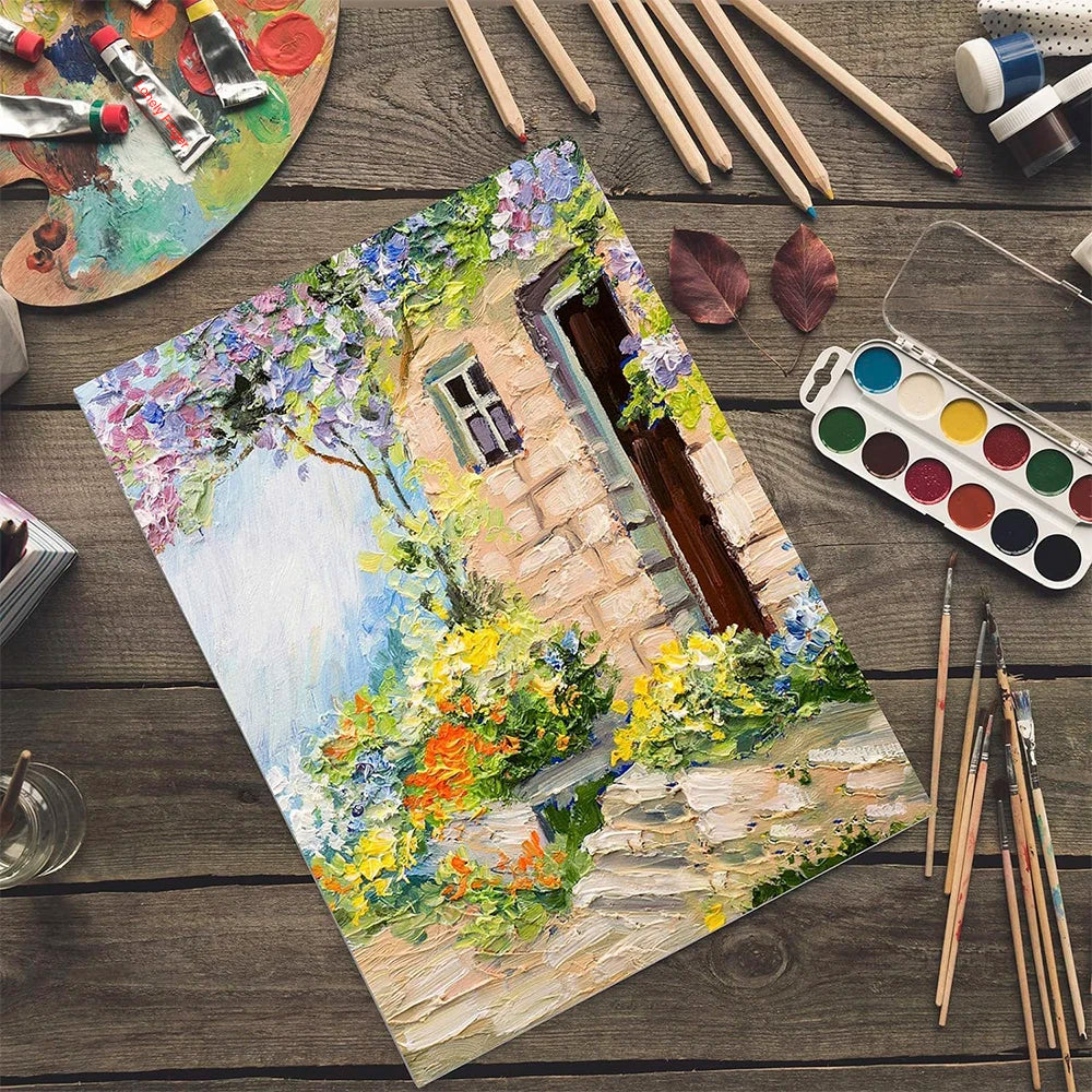 6pcs Canvas Panels, Gesso Primed White Blank Canvas for Painting - Cotton Art Supplies Canvas Board for Acrylic Paints