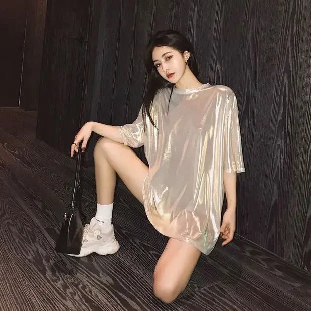 Summer Outfit Female Top Short Sleeve Women's T-shirt 2025 High Quality Y2k Fashion Korea Korean Style Popular Clothes Clothing