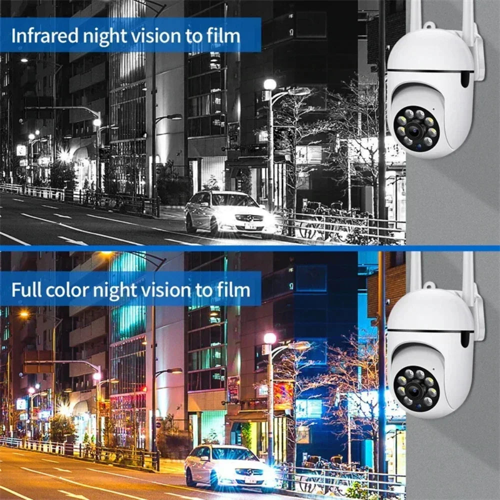 8MP Wifi IP Camera 8X Digital Zoom AI Human Tracking Surveillance Camera Two-Way Audio HD Night Color Home Security Monitor CCTV