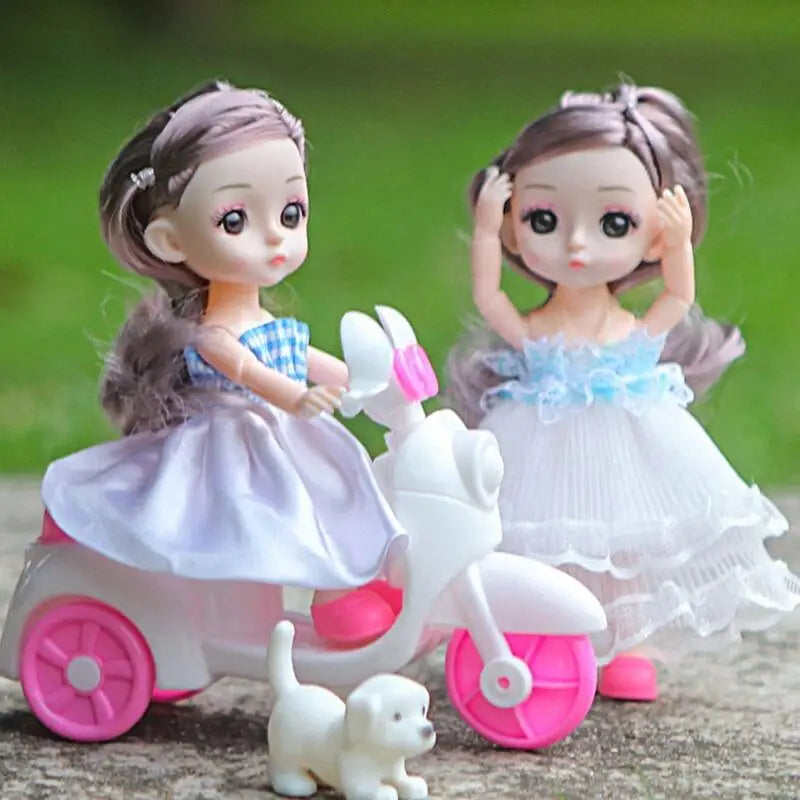 8pcs/Set BJD Jointed Doll 16cm 13 Ball Joints Fashion Dolls With Full Set Clothes Dress Up Girl Toy Birthday Gift With Box