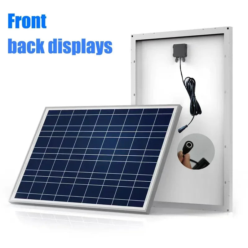 500W1000W 12V Photovoltaic Solar Panel, Power Bank Kit 100AController Solar Plate For Home/Camping/RV/Car Fast Battery Charger