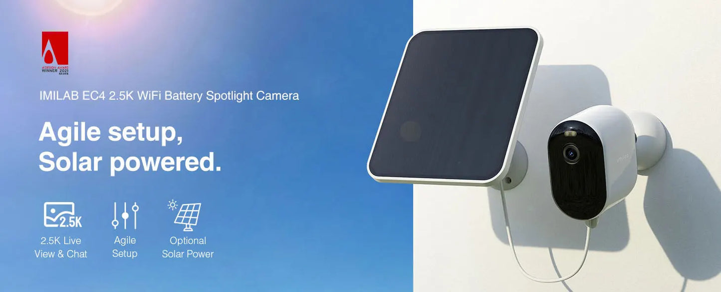 IMILAB EC4 Camera Outdoor Video Surveillance 2.5K HD IP WiFi Web Cam Wireless Smart Home Yard Security Protection CCTV Monittor