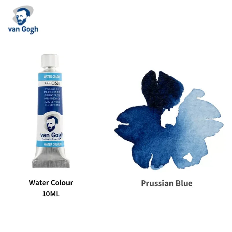Van Gogh Original Watercolor Paint 10ml Tube Art Supplies Painting Artist Brilliant Transparent Colors College Grade Lightfast