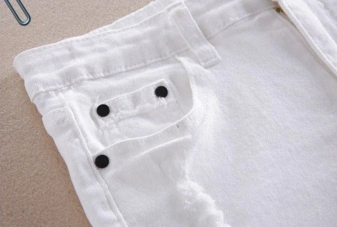 Denim Shorts for Women High Waist Flowers Short Jean Pants Woman To Wear 2000s Clothes Y2k 2025 Classic Casual Fashion Clothing