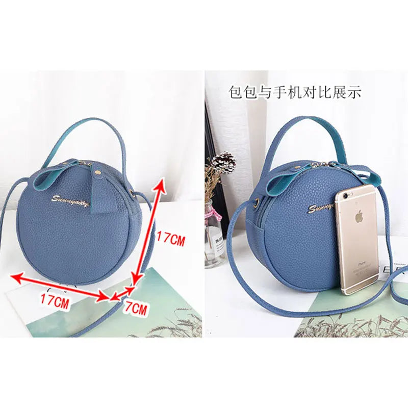 Fashion Women Handbag Small Round Circle Bag Girl Cute Shoulder Messenger Bag Beauty Hand Bags For Women Bolsos Sac A Main