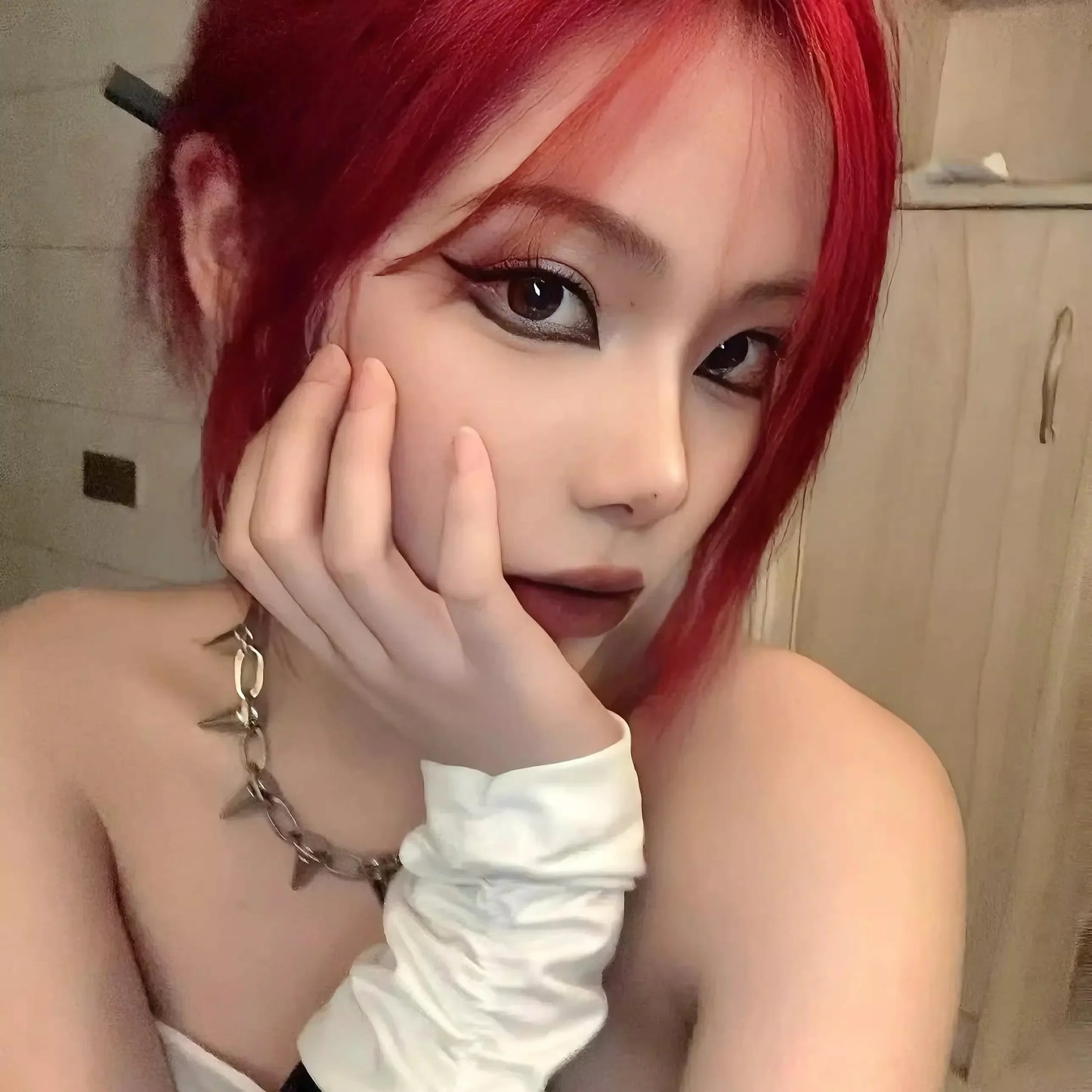 New Punk Gothic Harajuku Necklaces Handmade Womens Necklace Spike Rivet Female Chain Necklaces Exaggeration Rock Choker Jewelry